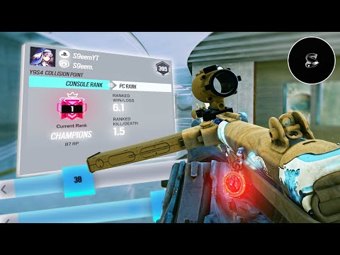 Insane 200 IQ Plays On Controller Champion Ranked Highlights + Best Settings (PS5/XBOX) - Siege X