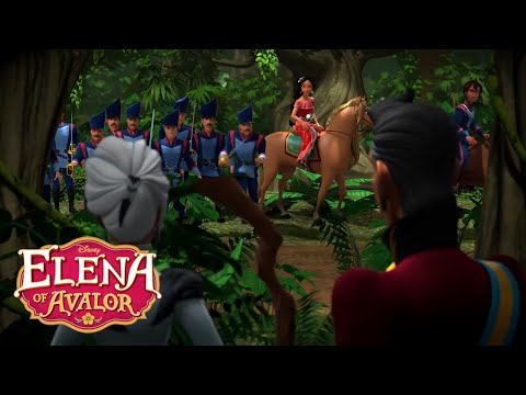 Elena and her squad meet Ash and Esteban - Elena of Avalor | Captain Mateo (HD)