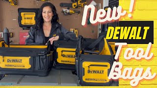 SNEAK PEEK LOOK at the NEW DeWalt PRO IP54 Water Resistant Tool Bags, Totes, Back Packs, "Luggage"