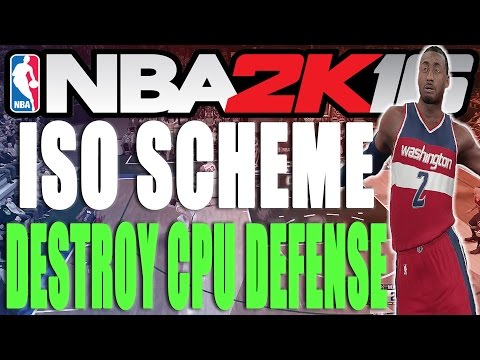 ISO SCHEME! DESTROY CPU DEFENSE! (NBA 2K16 Tips and Tricks)
