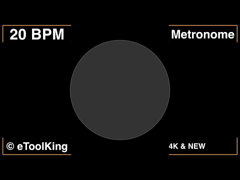 20 BPM Metronome #visual #voice #accent #music #jogging #running #4k | new