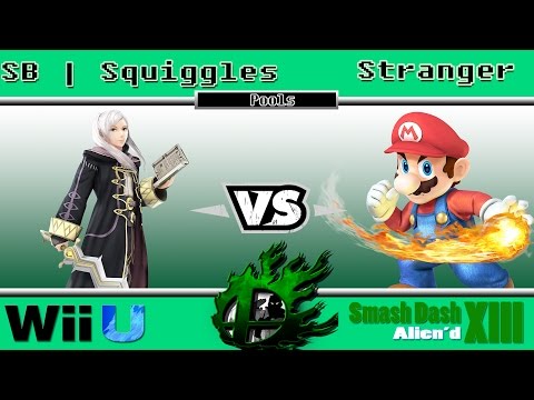 Smashdash XIII: Alien'd || SB | Squiggles (Robin) Vs Stranger (Mario) || SSB4 Pools