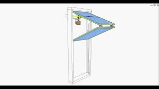 Vertical folding window 2