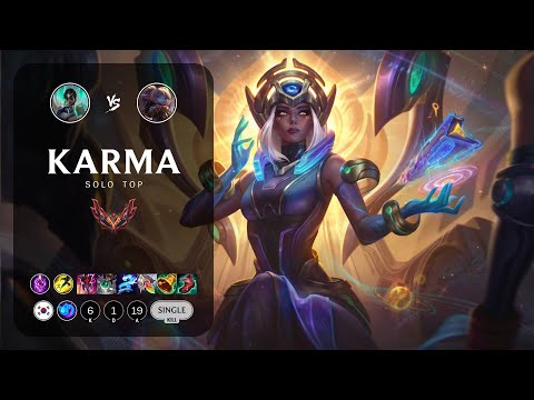 Karma Top vs Poppy - KR Grandmaster Patch 13.24
