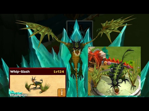 Whip-Slash Champion dragon-max level 124-titan mode||Dragons rise of Berk
