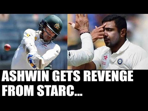R Ashwin gets sledging revenge from Mitchell Starc in Bengaluru Test | Oneindia News
