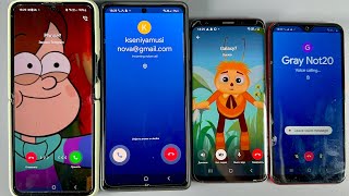 Incoming Call Telegram vs Google Meet vs Duo | Galaxy Z Flip 3 vs Note 20 vs S9 Samsung vs A02