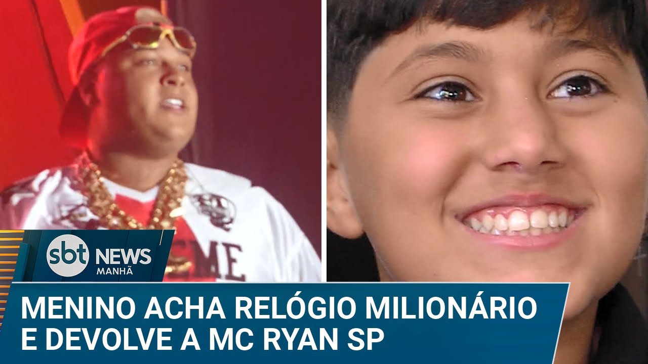 Garoto de 12 anos devolve relógio milionário de MC Ryan SP | #SBTNews Manhã (17/01/25)
