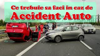 Cum trebuie să procedezi în caz de accident auto
