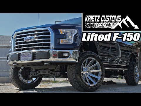 Krietz Customs Showcase: 2015 Ford F-150 XLT w/ 6 Inch Rough Country Lift & 22x12 Fuel Contra Wheels