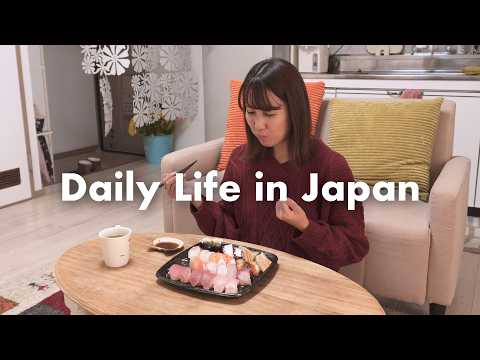 Daily Life in Japan 🇯🇵 Solo Sushi Party｜A Cozy and Fulfilling Day Off｜Vlog