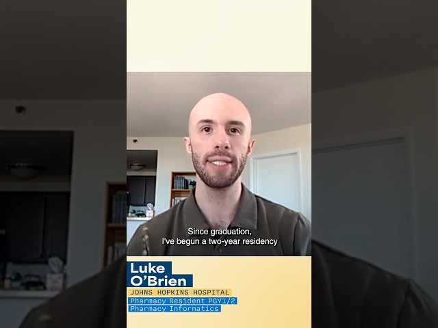 Thumbnail for video titled: NextGen PharmDs: From Cedarville to a residency at John Hopkins Hospital!