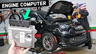 FIAT 500 ENGINE COMPUTER REMOVAL REPLACEMENT, FIAT 500 ECU ECM PCM