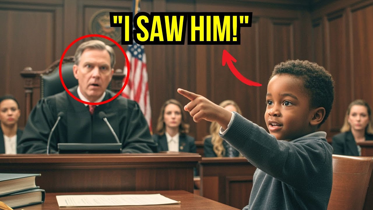 A Black Little Boy Pointed at a Police Officer in Court, and What He Said Shocked Everyone.