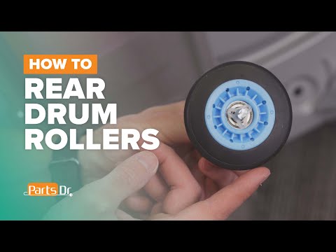 How to replace the rear drum rollers part # DC97-16782E on your Samsung dryer