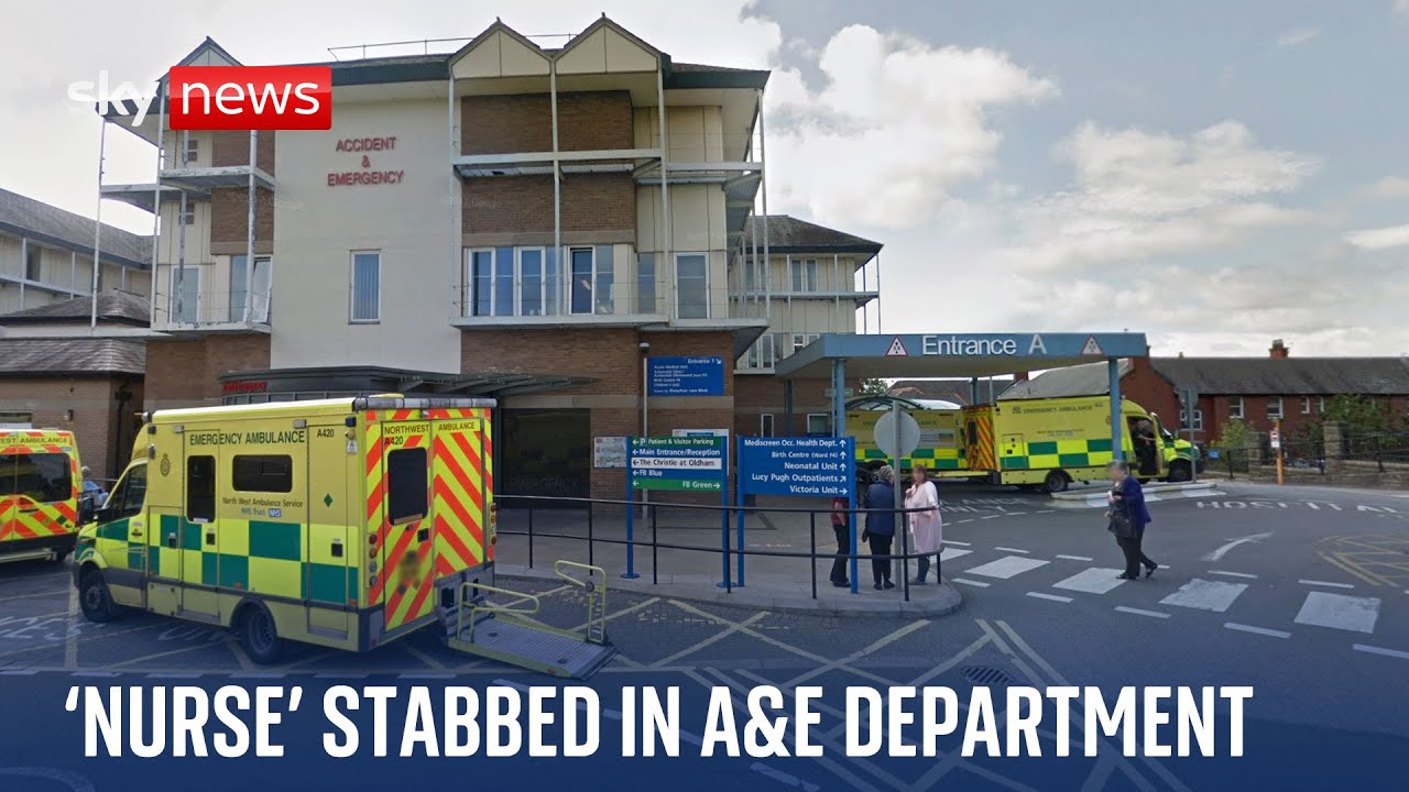 Man arrested after 'nurse' stabbed at Greater Manchester hospital