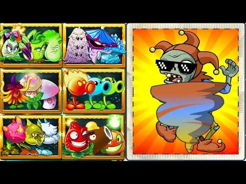 Random 30 Team Plants Vs Jester Zombie LEVEL 10 - Who Will WIn? - Pvz 2 Challenge