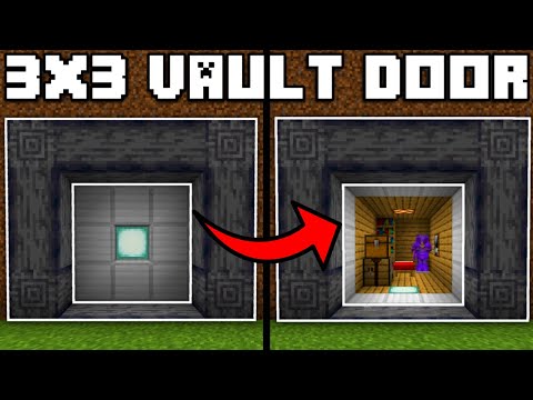 🦅 Minecraft Bedrock 1.19 | EASIEST 3x3 VAULT DOOR TUTORIAL!
