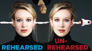 What happens when Elizabeth Holmes does not rehearse (Theranos) video