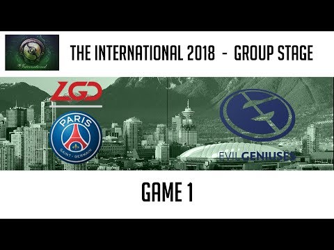 PSG.LGD vs Evil Geniuses (Game 1) | The International 2018: Group Stage