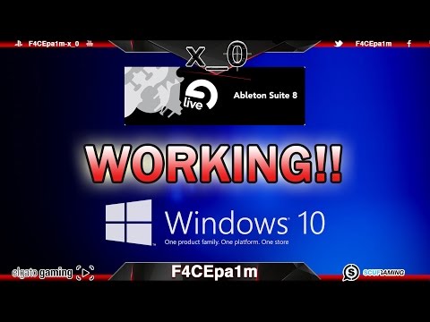Ableton Live 8 Working in Windows 10 (How to) TUTORIAL