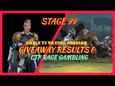 CABLE T3 Vs CULL OBSDIAN || STAGE 99 || CTP RAGE GAMBLING || GIVEAWAY RESULT ANNOUNCEMENT