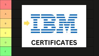 IBM Certificate Tier List