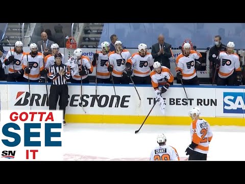 GOTTA SEE IT: Flyers And Islanders Give Stick Taps For Oskar Lindblom After Opening Goal