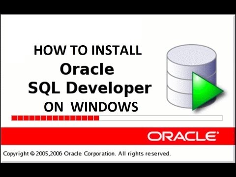 comment installer sql developer