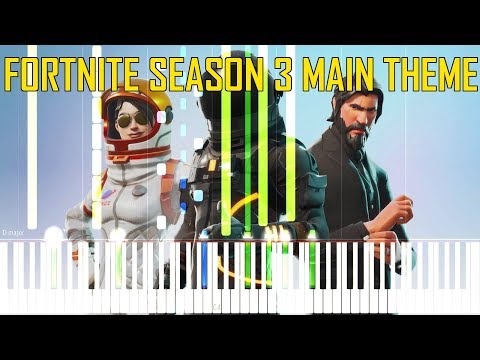 Fortnite Battle Royale Seasons 3 - 4 Menu Music [Synthesia Piano Cover]