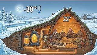 How Vikings Built a HEATING SYSTEM in -30°C Winters With NO Electricity