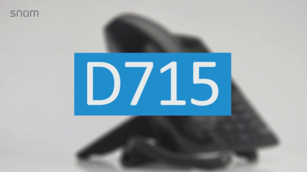 snom Téléphone de bureau D715 Blanc