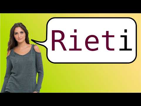 How to say 'Rieti' in French?