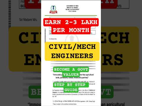Earn 2-3 Lakh/Month || Civil & Mechanical Engineers || Become a Valuer || PRK ENGINEERS
