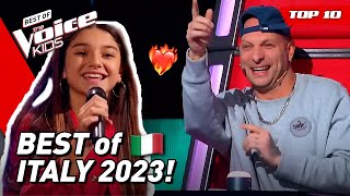 BEST BLIND AUDITIONS of The Voice Kids ITALY 2023! ❤️ | Top 10