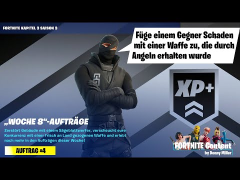 Woche 8 Auftrag | Füge einem Gegner Schaden mit einer Waffe zu, die durch Angeln erhalten wurde