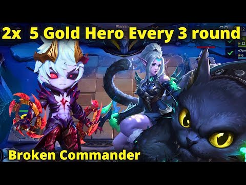 5 Gold Hero At Round 2 New Meta Commander Season 4 MCGG | MLBB MAGIC CHESS GOGO BEST SYNERGY COMBO