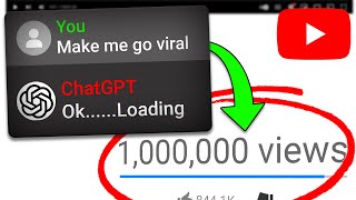 Using ChatGPT to Go Viral on YouTube in 5 Minutes 🤯 (Use Responsibly)