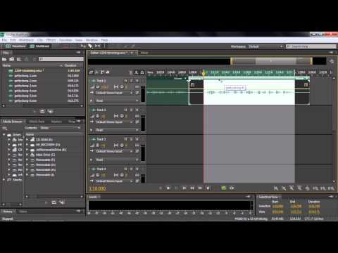 Adobe Audition CC Tutorial | Trimming, Splitting And Nudging Clips