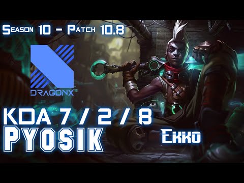 DRX Pyosik EKKO vs NIDALEE Jungle - Patch 10.8 KR Ranked