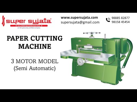 SUPER SUJATA Hydraulic Paper Cutting Machine