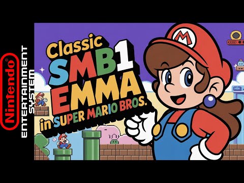 Classic SMB1 Emma In Super Mario Bros. | NES Romhack