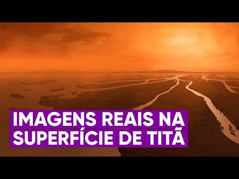 O primeiro vídeo real dentro da lua Titã