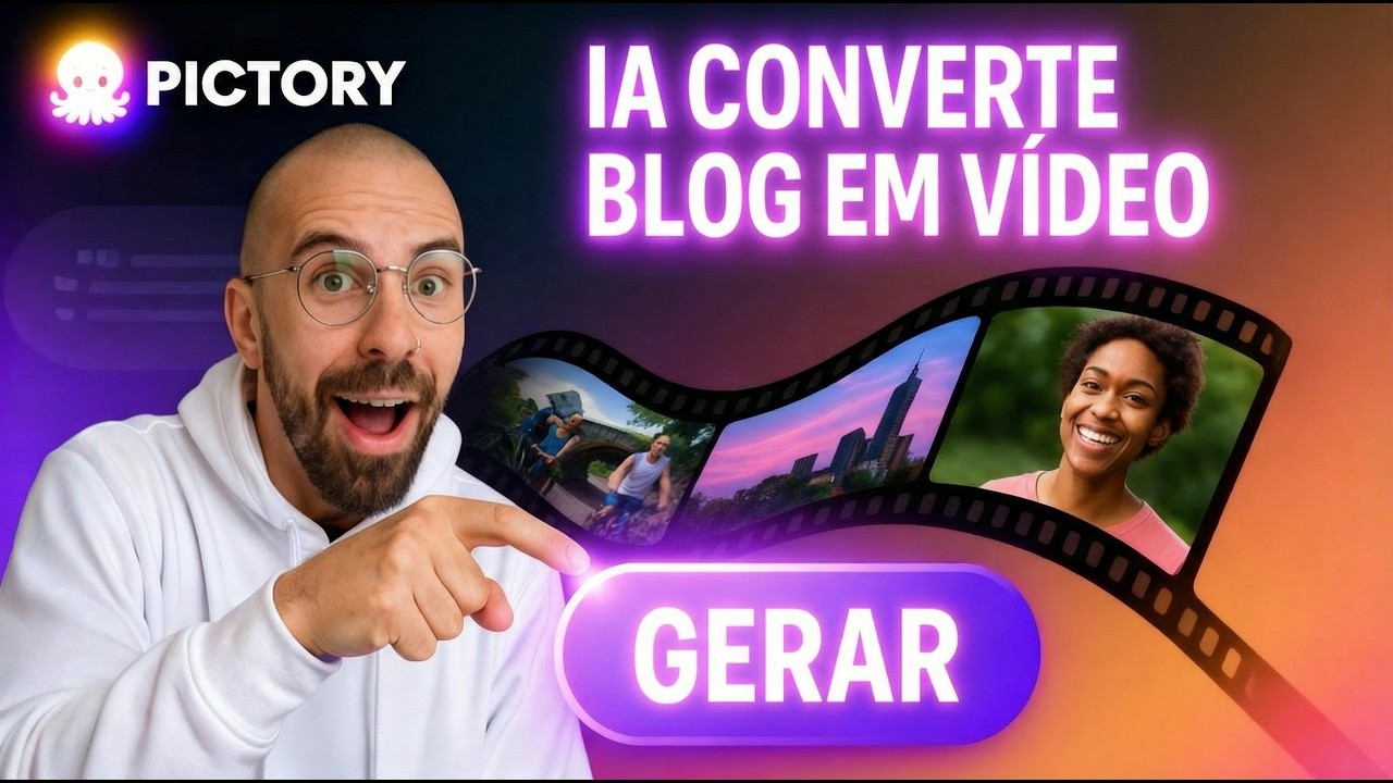 Como Transformar Artigos em Vídeos Profissionais com IA (Tutorial Pictory)