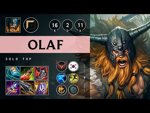 Olaf Top vs Ambessa - KR Grandmaster Patch 25.21