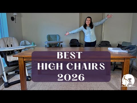 Baby High Chair with Wheel, Adjustable Foldable Chair for Babies & Toddlers video review thumbnail