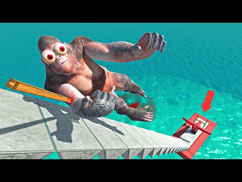 Epic Ballista Landing | Dangerous Sea - Animal Revolt Battle Simulator