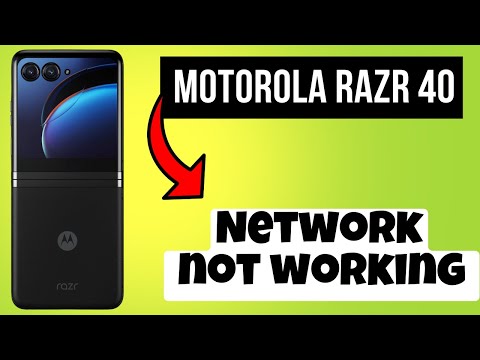 Network not working Motorola Razr 40 || How to solve network issues || Network problems