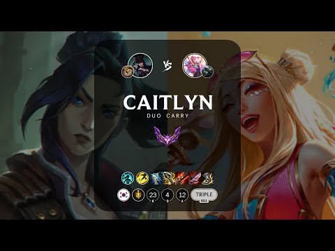 Caitlyn ADC vs Seraphine - KR Master Patch 13.4