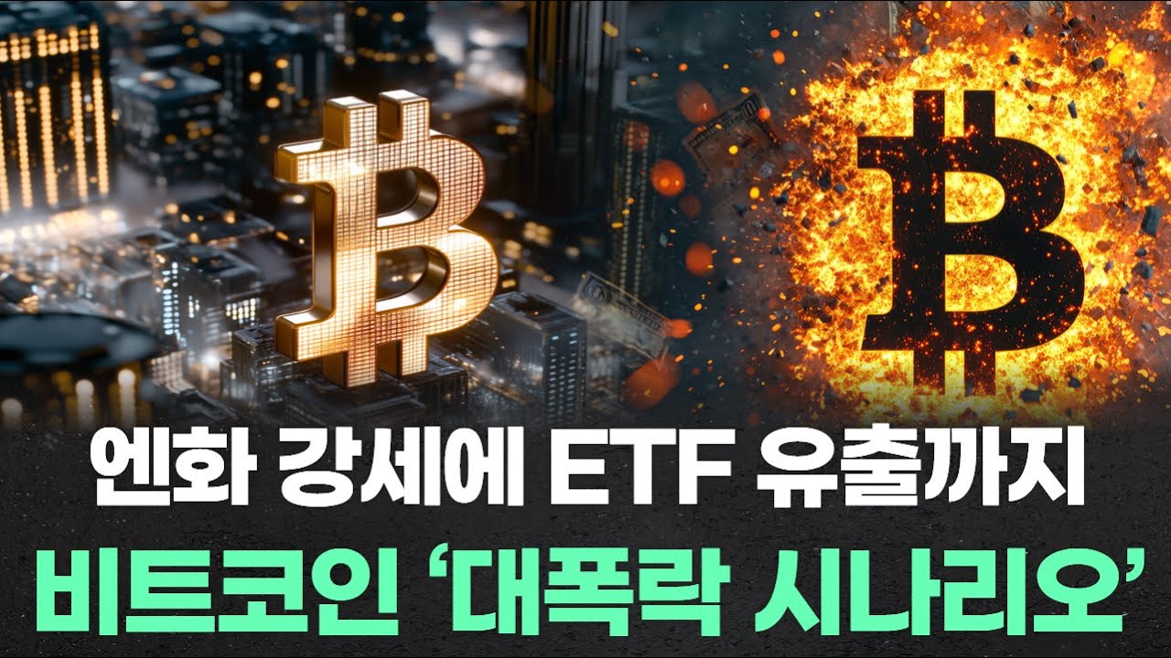 엔화 강세에 ETF 유출까지… 비트코인 ‘대폭락 시나리오’ 가동되나